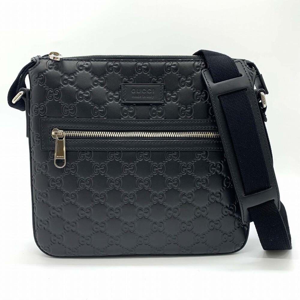 GUCCI Black Leather Shoulder Bag - Picture 1 of 8
